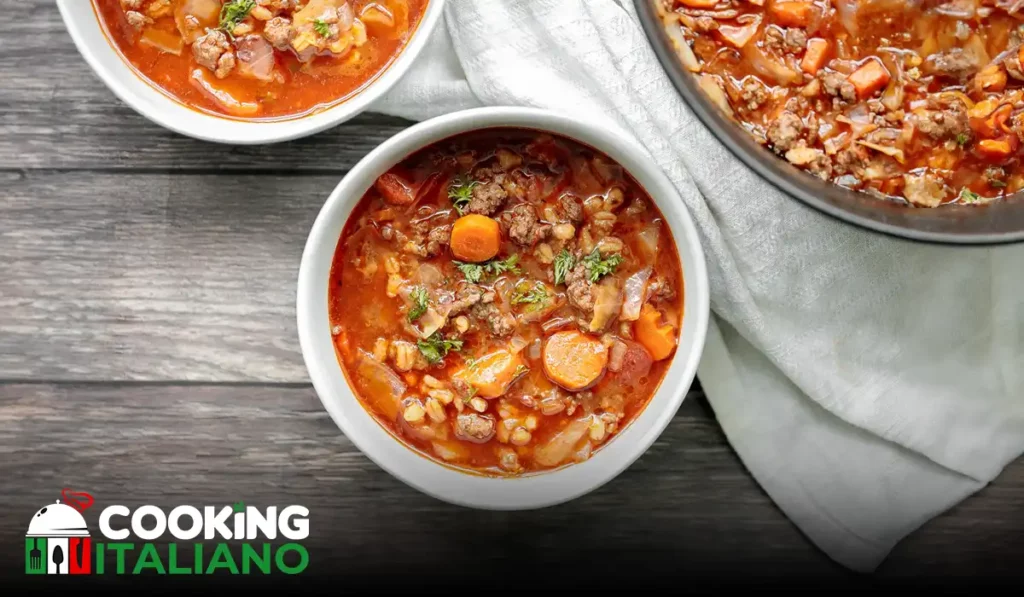 Warm your soul with our hearty Beef Cabbage Barley Soup recipe. A comforting blend of tender beef, nutritious cabbage, and hearty barley, perfect for chilly days.