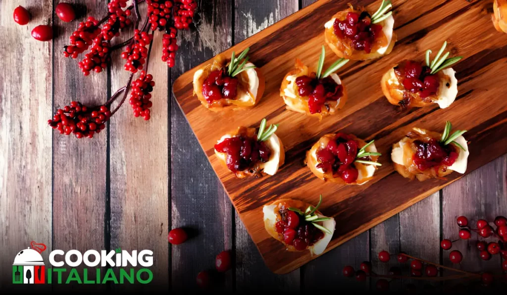 Elevate your appetizer game with our irresistible cranberry sauce and brie mini tartelettes. Perfect for any occasion!