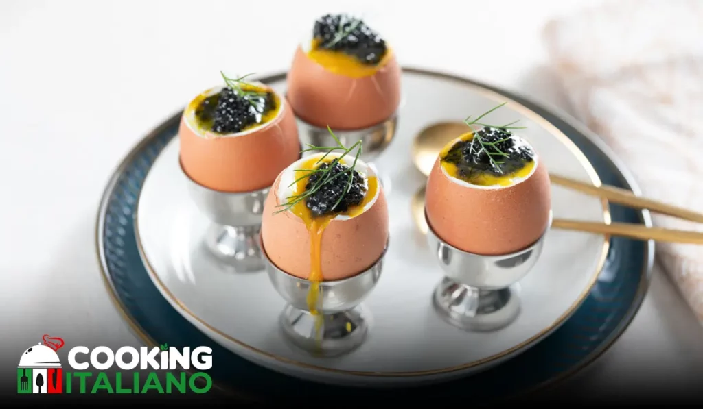 Indulge in a symphony of flavors with our soft-boiled eggs with caviar recipe. Elevate your mornings with this gourmet delight.