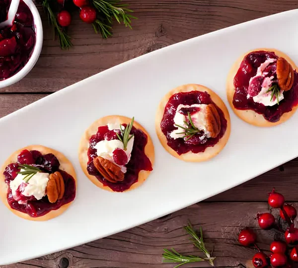 Elevate your appetizer game with our irresistible cranberry sauce and brie mini tartelettes. Perfect for any occasion!