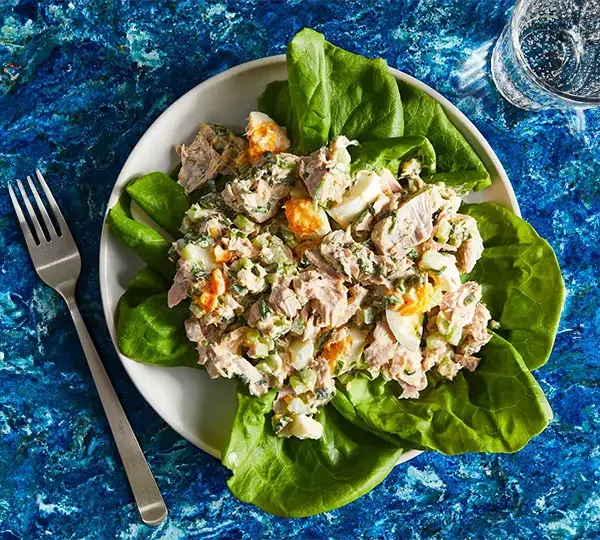 Dive into a delicious and protein-packed meal with our Hard-Boiled Eggs Tuna Salad. A perfect balance of flavors and nutrients for a satisfying lunch or light dinner option.