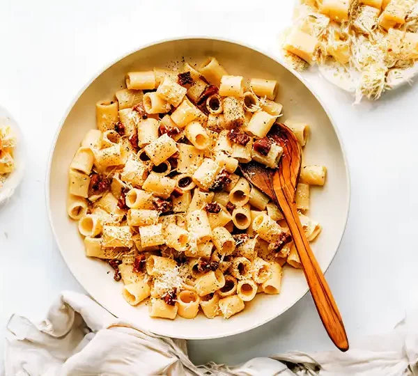 Transport your taste buds to Italy with our Pasta alla Gricia recipe. A simple yet flavorful dish featuring pasta, pancetta, and Pecorino Romano cheese. Buon Appetito!